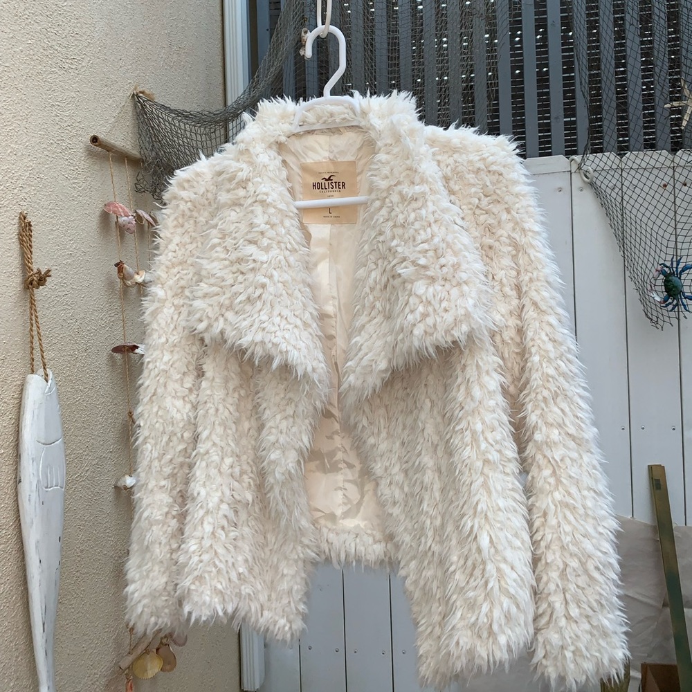 Hollister Fuzzy Cardigan Style Jacket